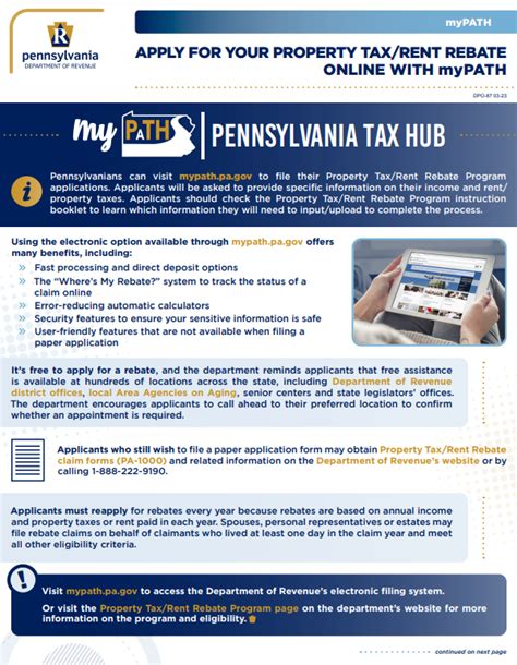 Pennsylvania Property Tax And Rent Rebate Coming In July.